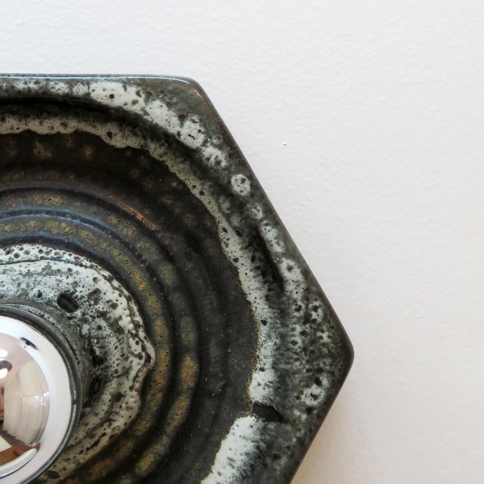 German Ceramic Wall Lights, 1960 For Sale 1