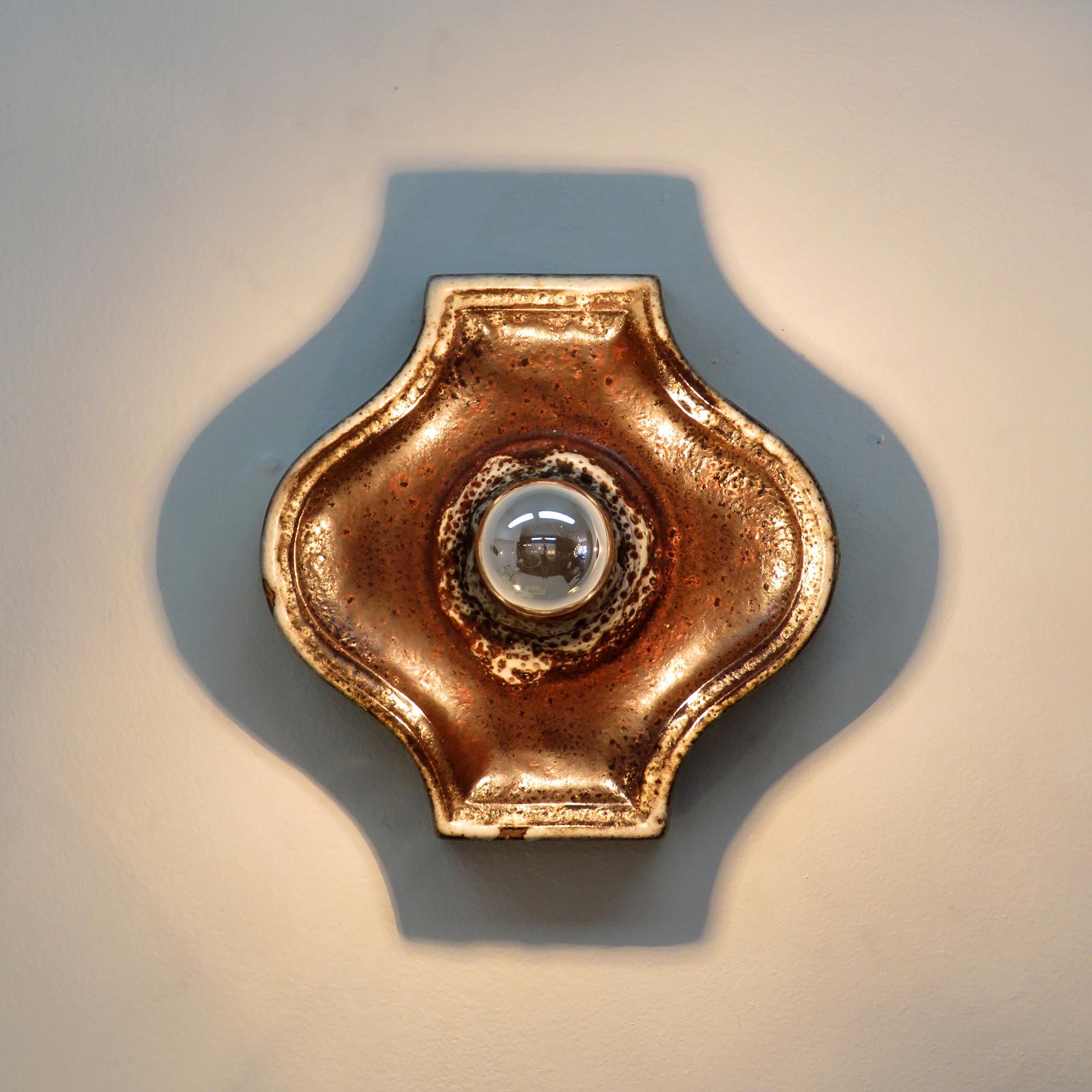 Deutsche keramische Wandleuchten, 1960 1