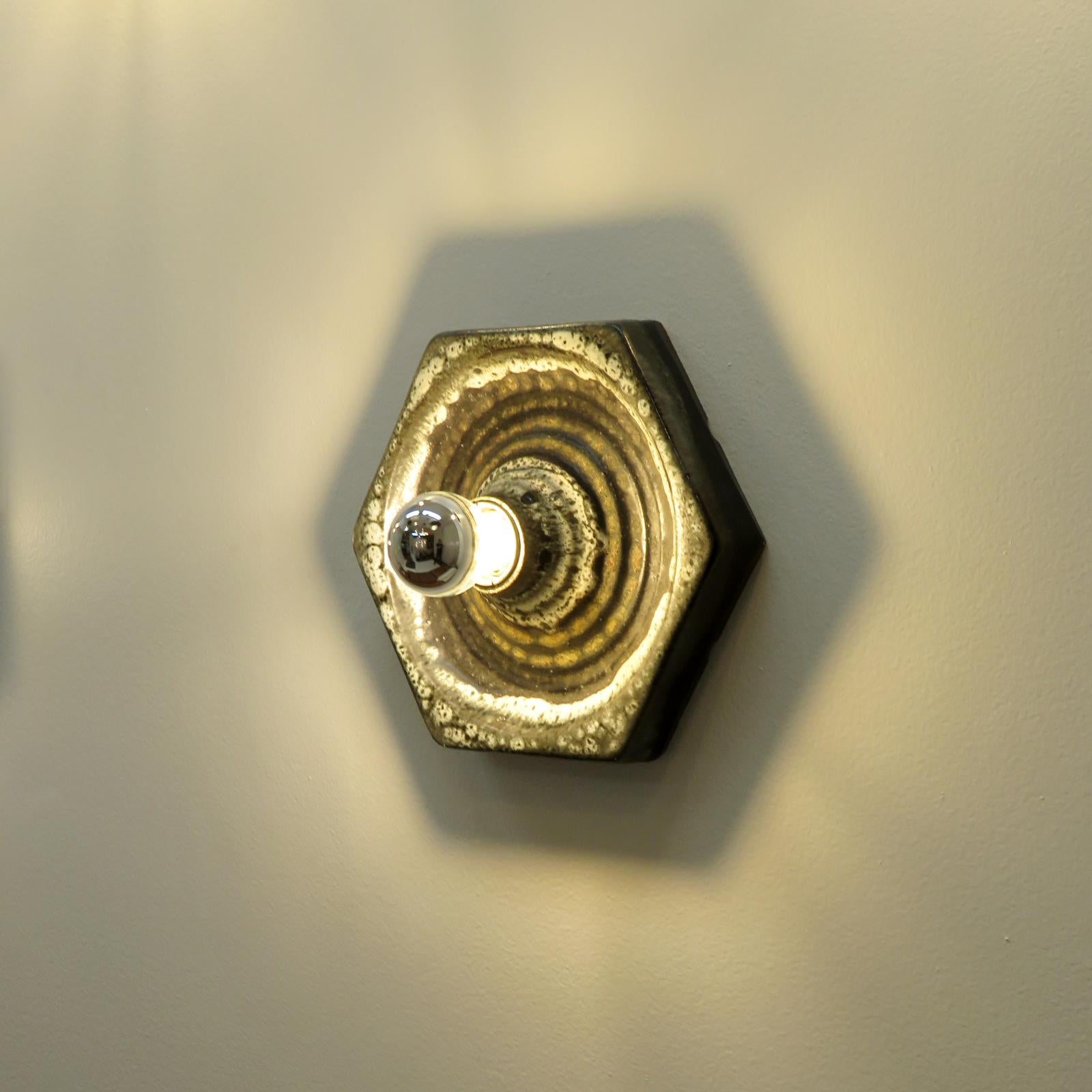 German Ceramic Wall Lights, 1960 For Sale 3
