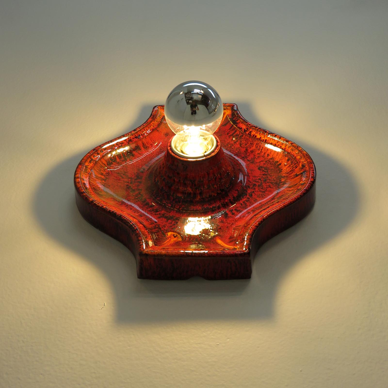 Deutsche keramische Wandleuchten, 1960 im Angebot 2