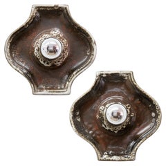 Deutsche keramische Wandleuchten, 1960
