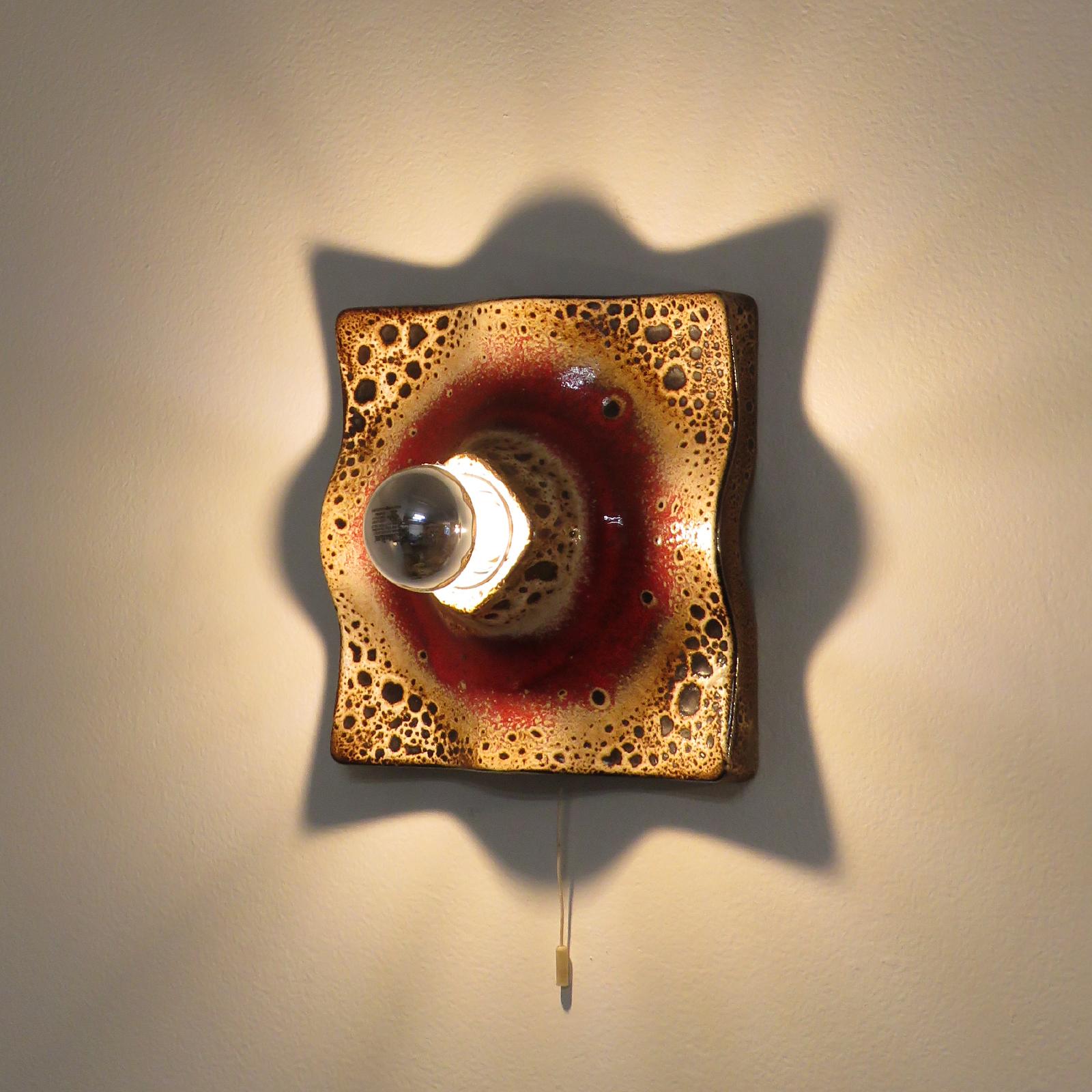 Lampes murales en céramique allemande, 1970 en vente 1