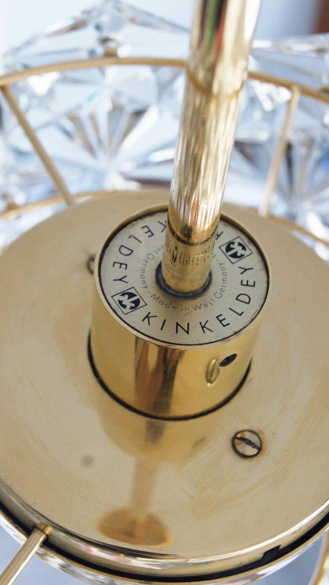 German Chandelier Royal Kristall from Kinkeldey, 1960s For Sale 3