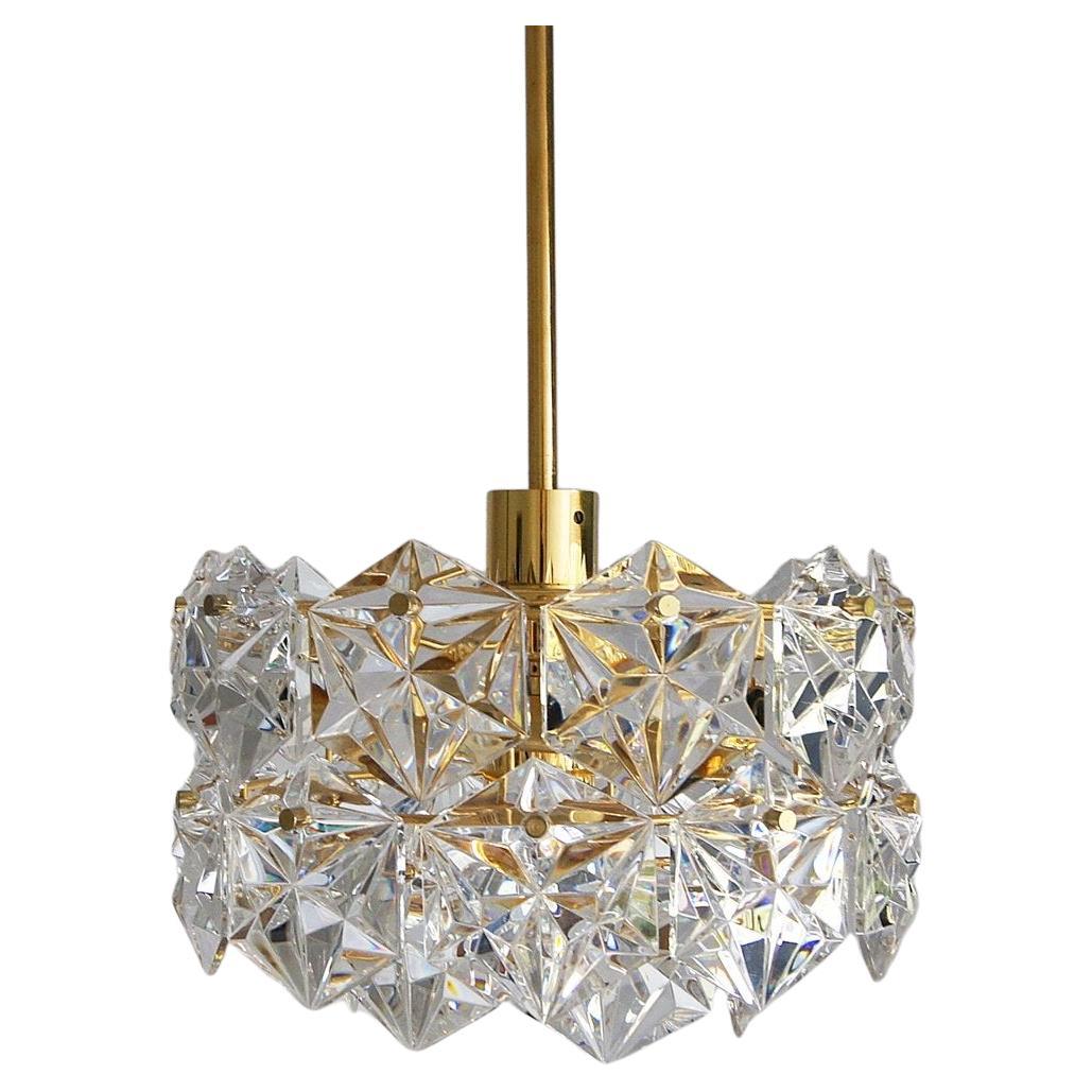 German Chandelier Royal Kristall from Kinkeldey, 1960s For Sale
