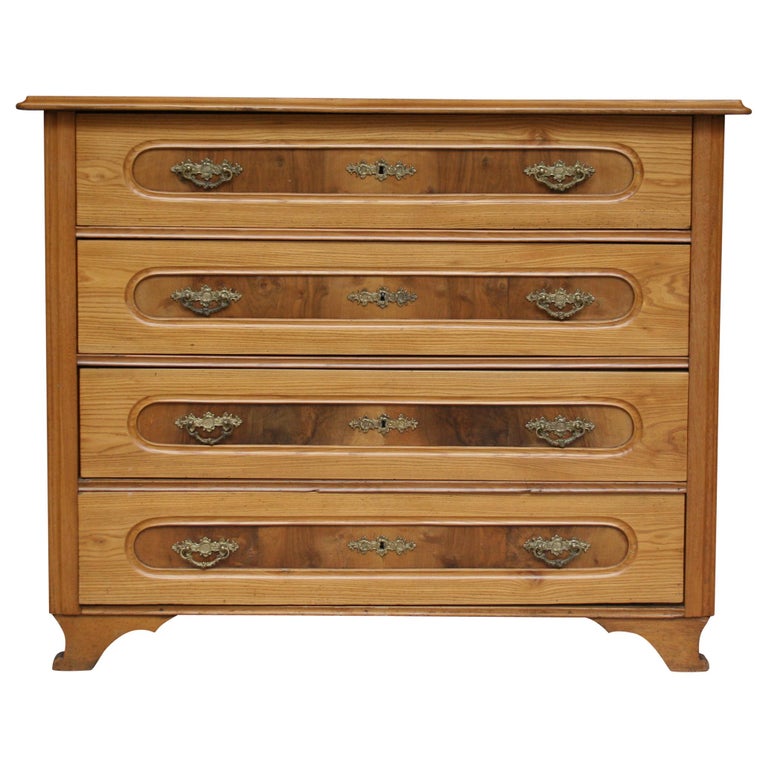 German Chest of Drawers made of Ash, circa 1850 at 1stDibs