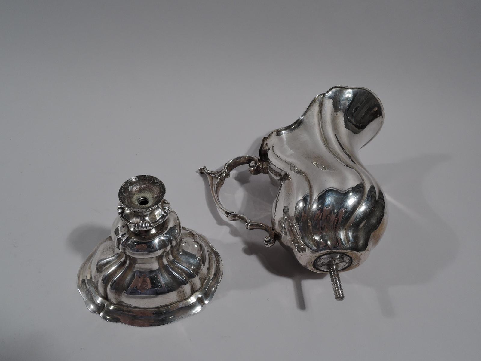 Baroque German Classical Silver Ewer with Augsburg Mark