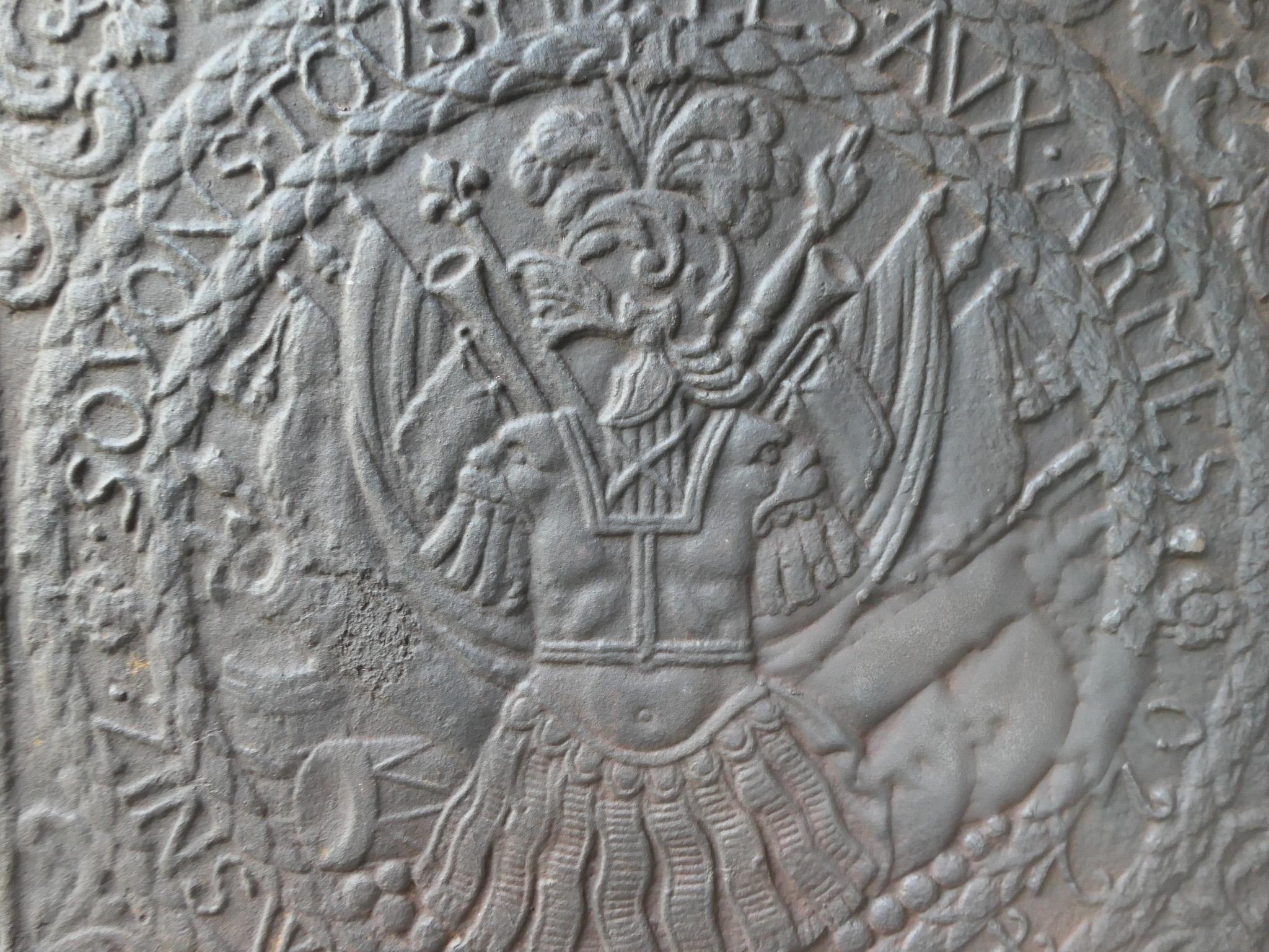 Ferro Stemma tedesco per il fuoco / Backsplash. Stile Luigi XIV, XX secolo. in vendita