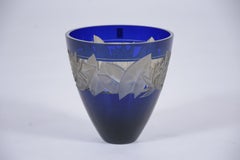 German Cut Crystal Vase