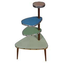 Deutsche bunte Mid-Century-Stil Plant Stand