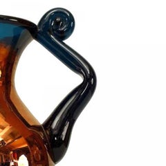 German Copper Glazed Glass Vase