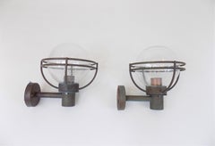 German copper outdoor lamps from Martin Müller, set of 2, 1970s