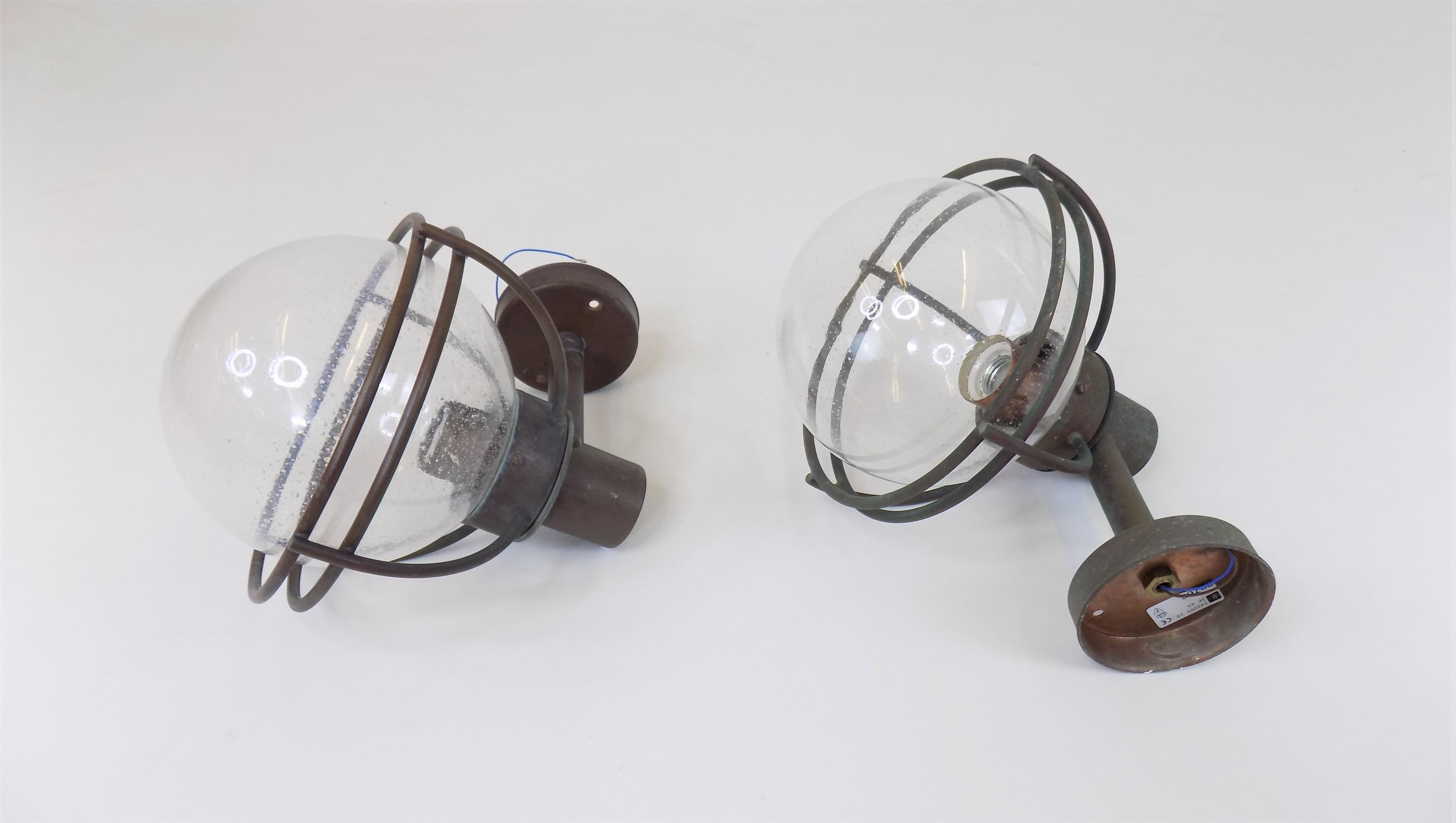 German copper outdoor lamps from Martin Müller, set of 2, 1970s 2