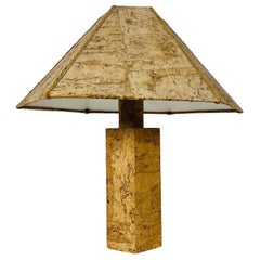 Deutsche Kork-Tischlampe im Stil von Ingo Maurer, 1960er Jahre, Deutschland
