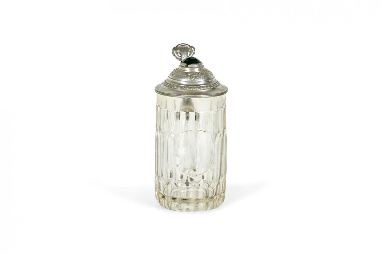 Stein de cerveza alemana de cristal Biedermeier en venta