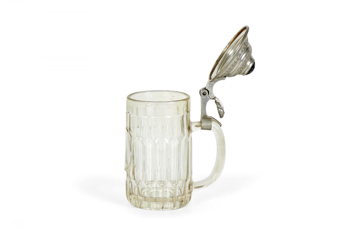 Stein de cerveza alemana de cristal siglo XIX en venta