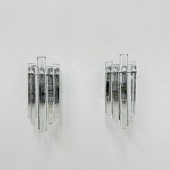 German Crystal Rod Sconces from Kinkeldey, 1970s, Set of 2