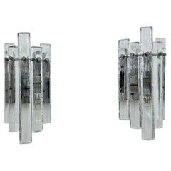 German Crystal Rod Sconces from Kinkeldey, 1970s, Set of 2