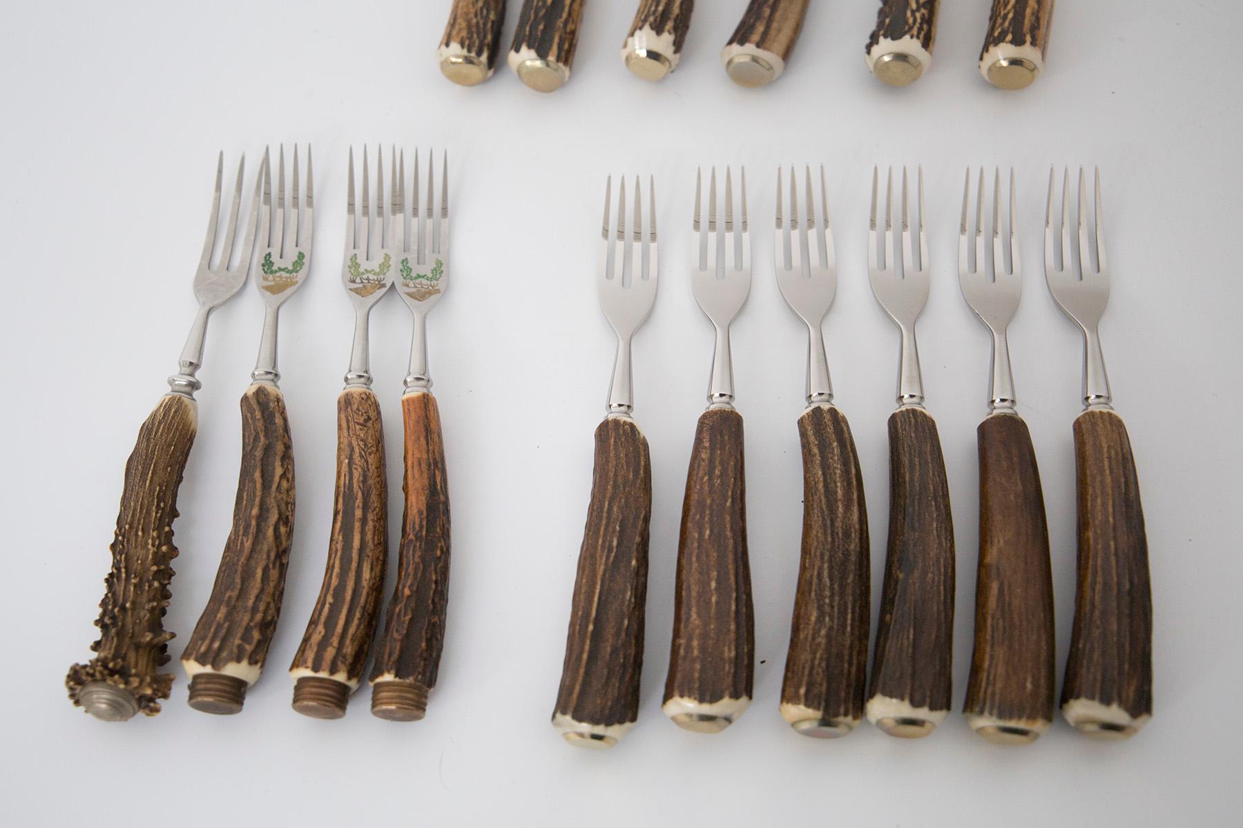 German Cutlery Set Othello Series by Wingen Solingen In Good Condition In Milano, IT