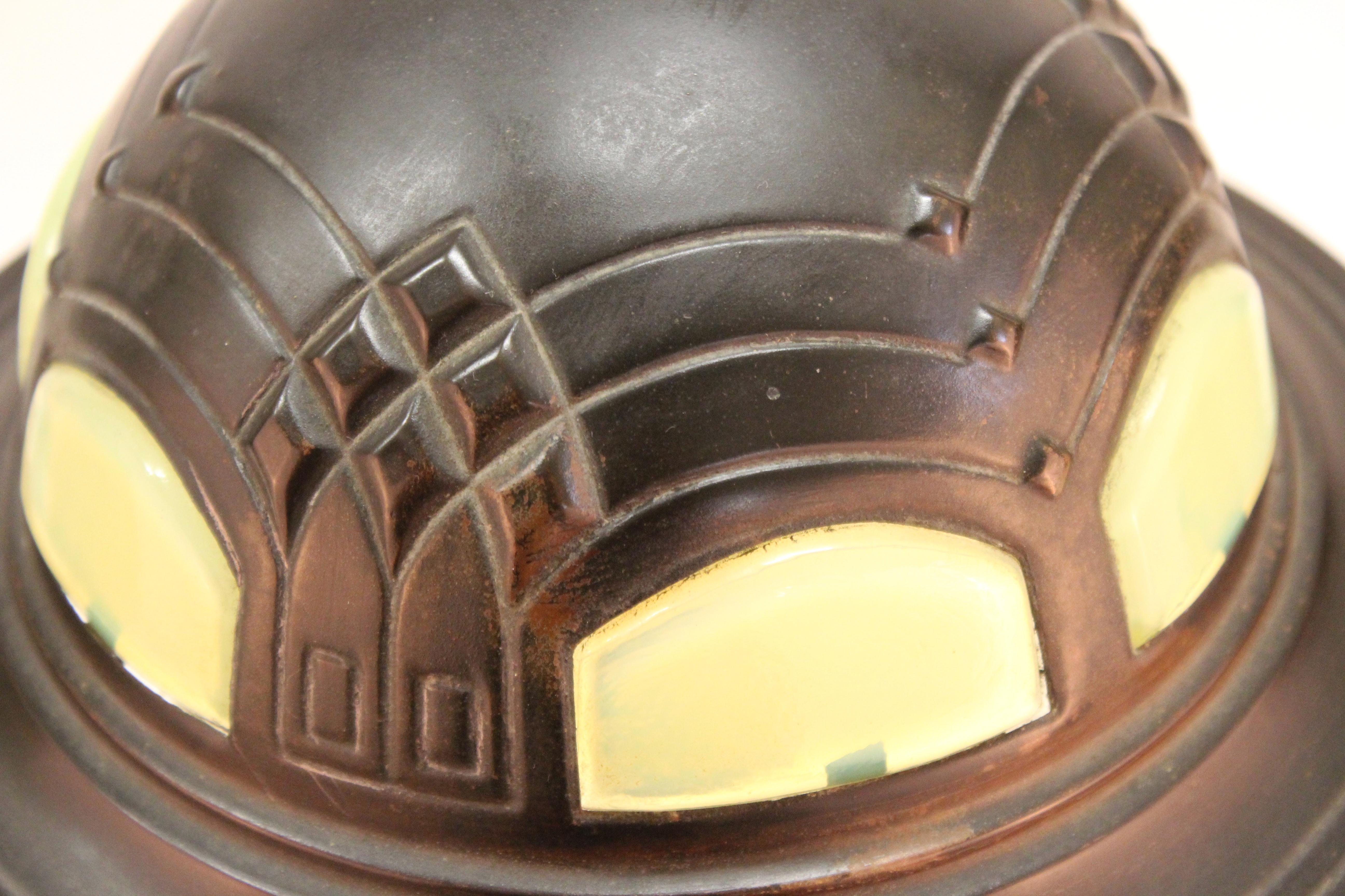 German Darmstadt Jugendstil Table Lamp Attributed to Peter Behrens 3