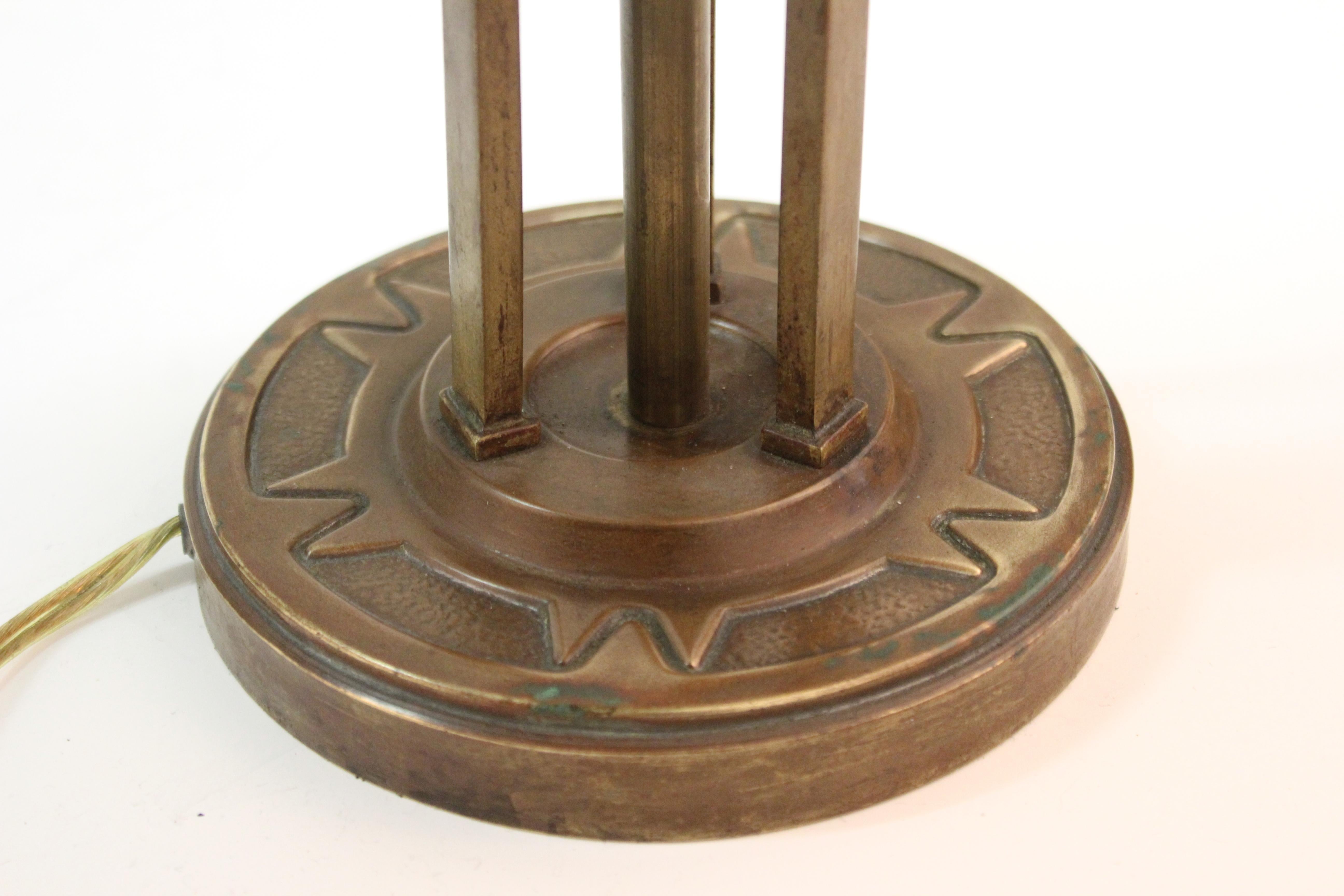 Early 20th Century German Darmstadt Jugendstil Table Lamp Attributed to Peter Behrens
