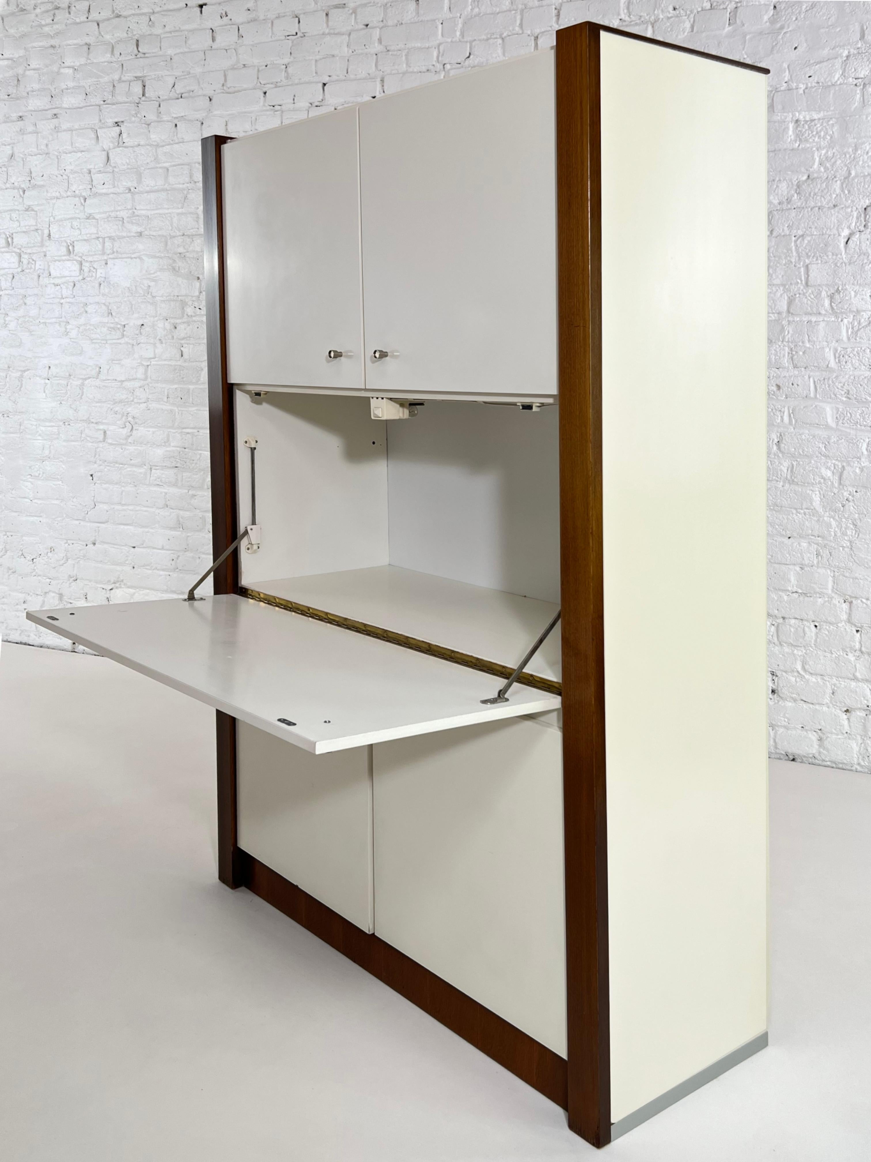 Belgian German Design Wooden Bar Cabinet For Sale