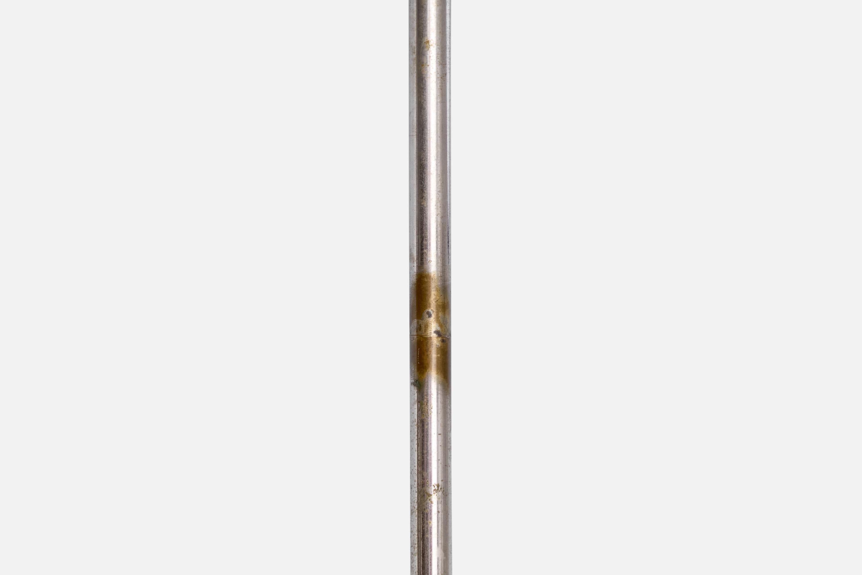 German Designer, Chandelier, Nickel, Glass, Germany, 1920s For Sale 4