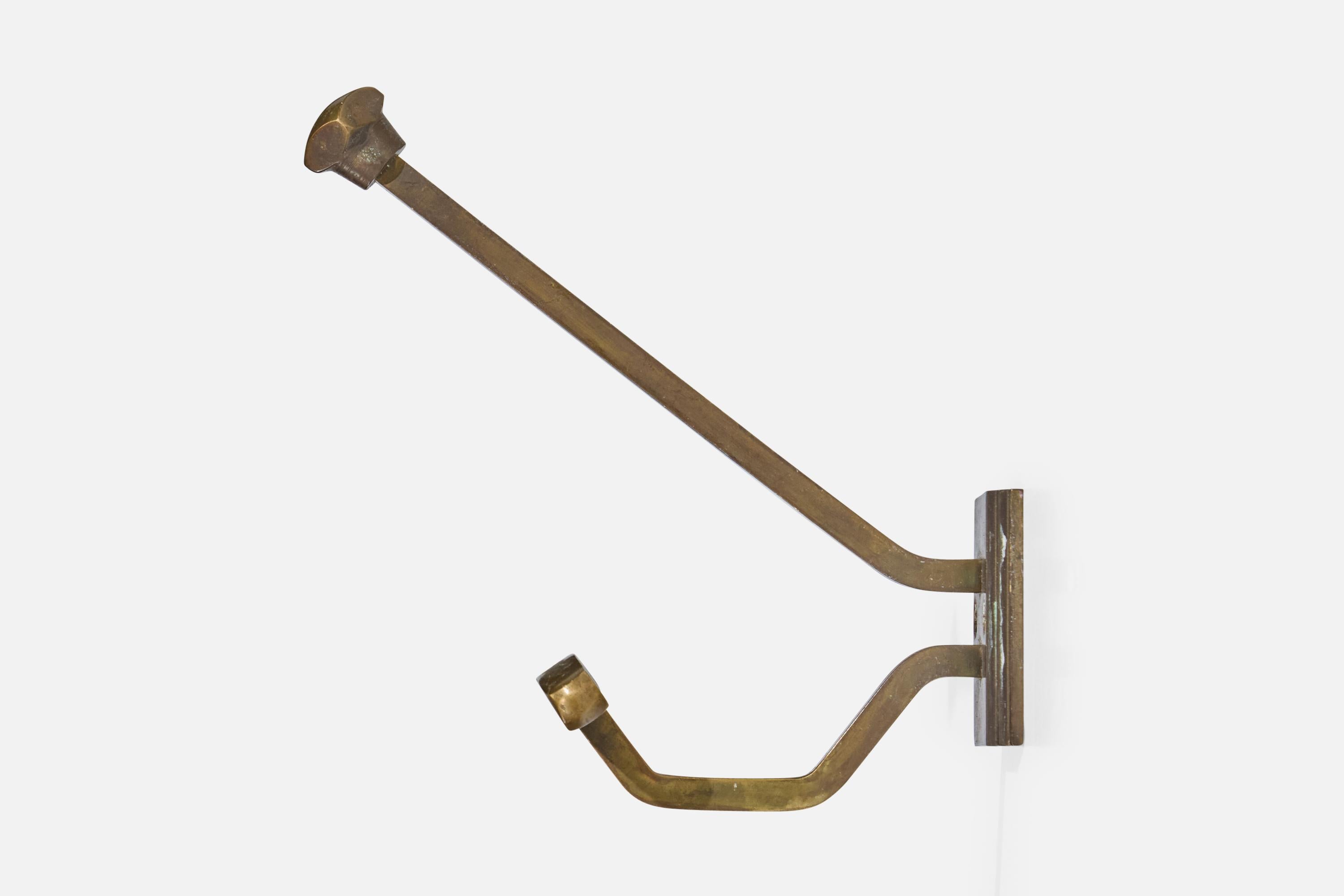 Early 20th Century German Designer, Coat Hangers, Brass, Germany, 1920s For Sale