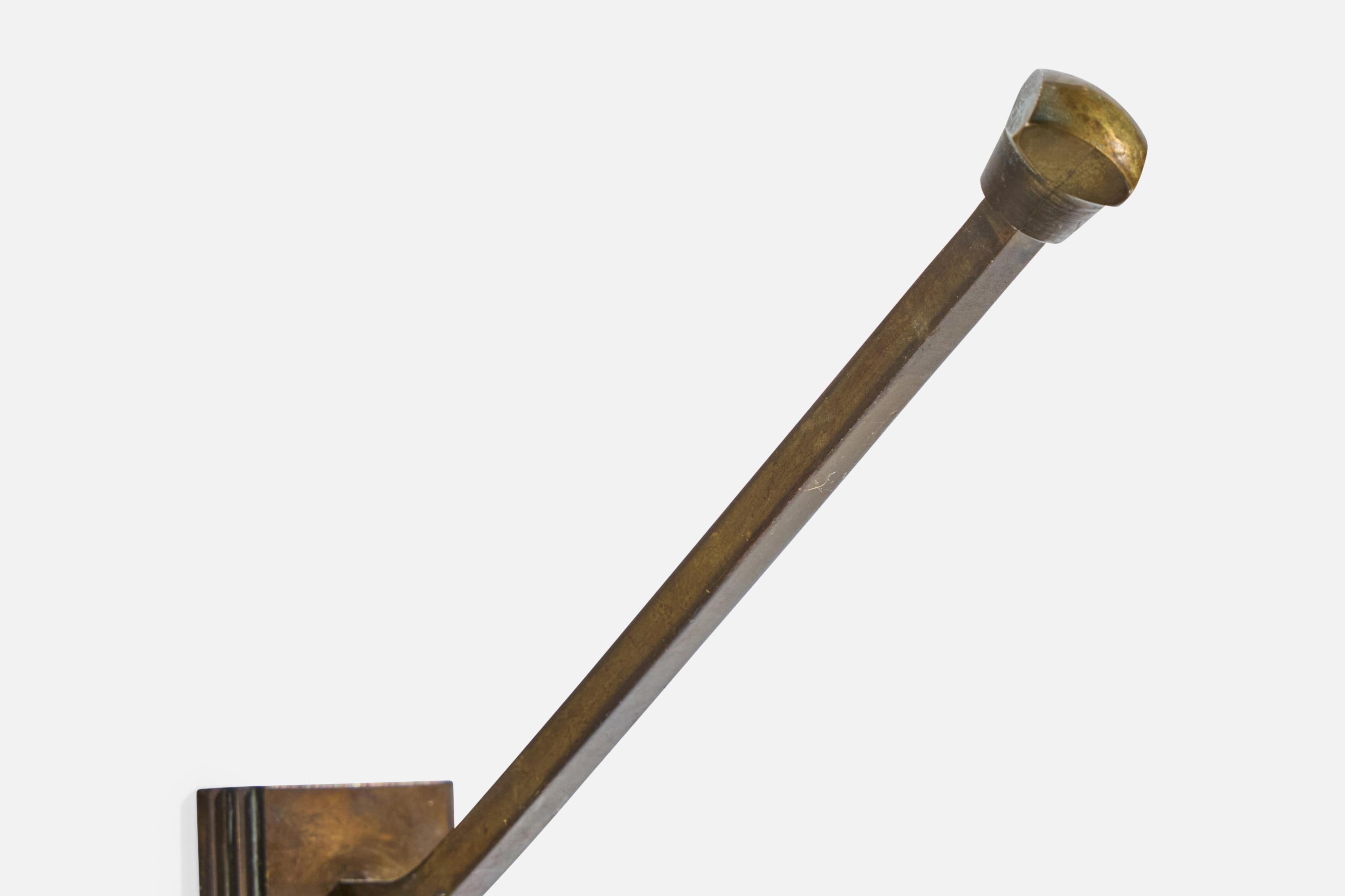 German Designer, Coat Hangers, Brass, Germany, 1920s For Sale 1