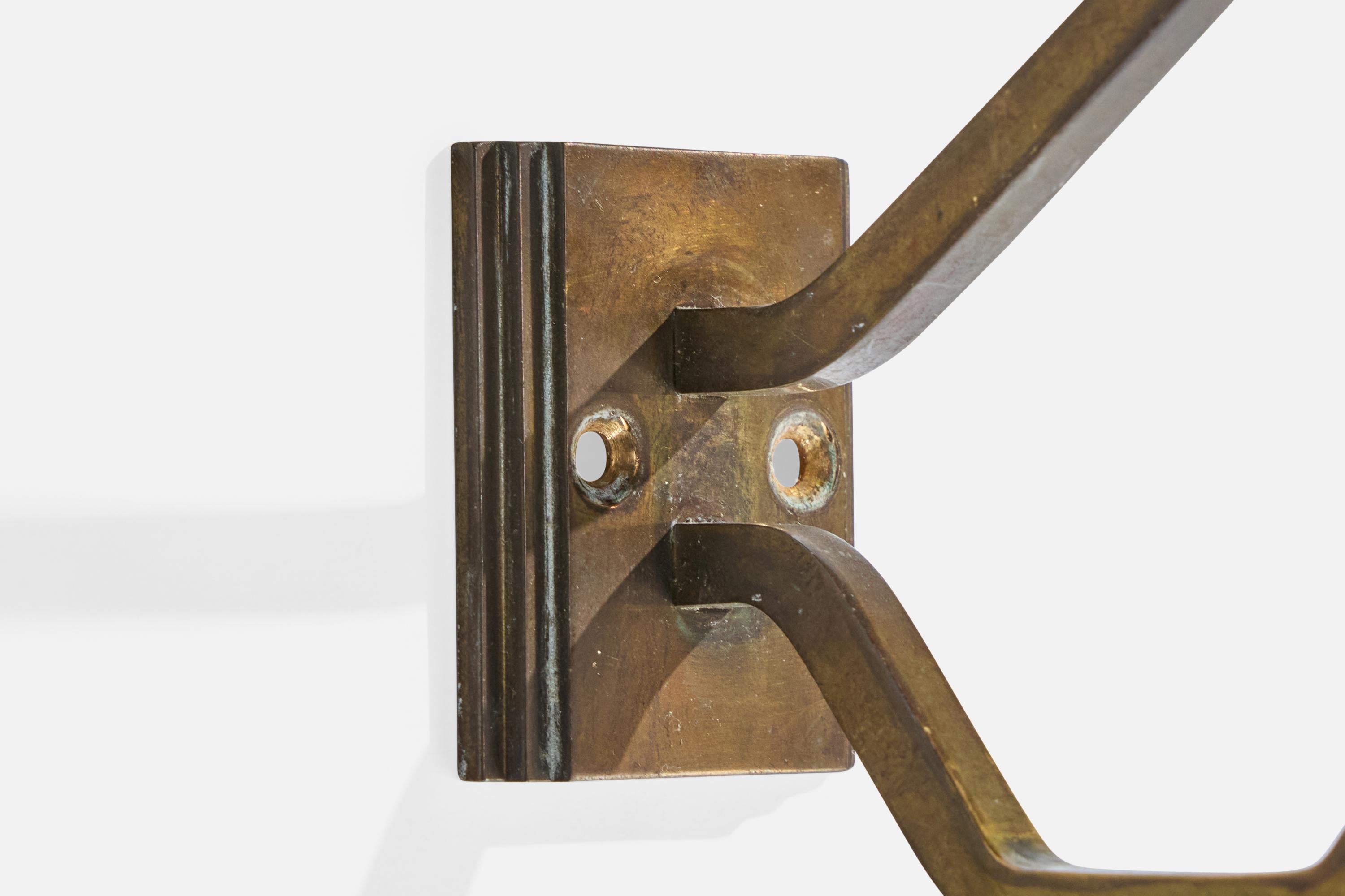 German Designer, Coat Hangers, Brass, Germany, 1920s For Sale 2