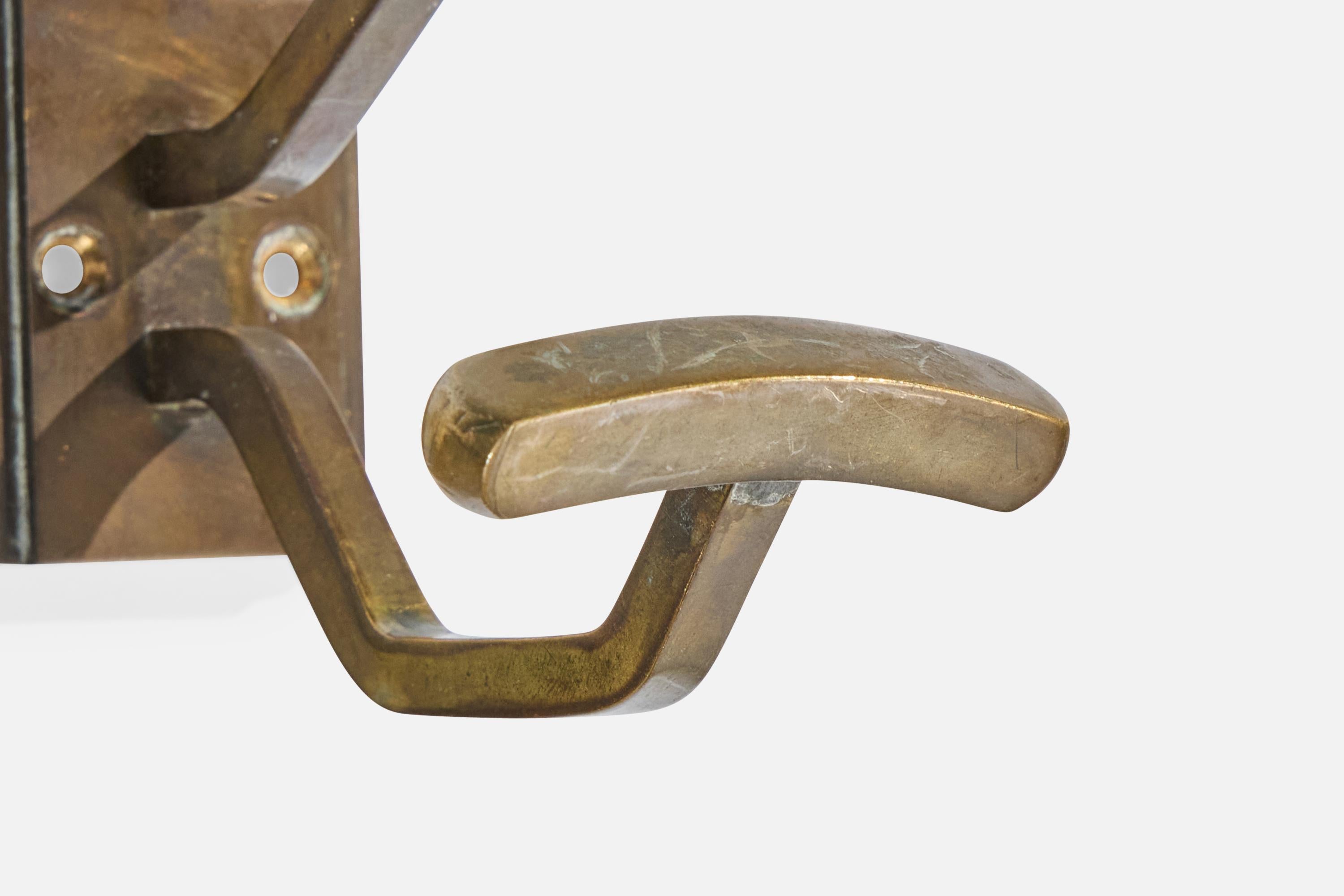 German Designer, Coat Hangers, Brass, Germany, 1920s For Sale 3