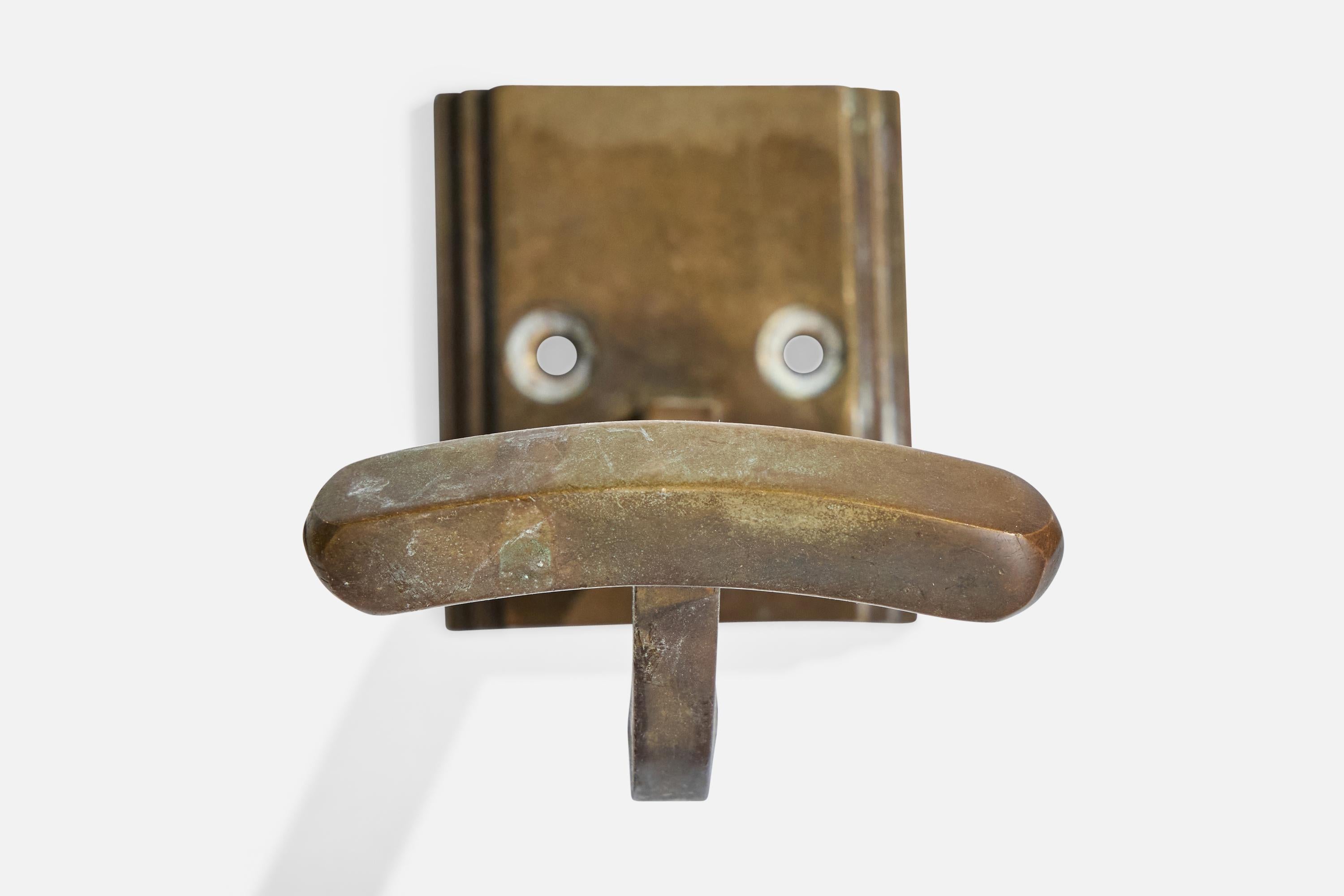 German Designer, Coat Hangers, Brass, Germany, 1920s For Sale 4