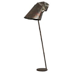 German Designer, Floor Lamp, Bronze, Germany, 1970s