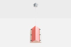 German Designer, Pendant Light, Metal, Acrylic, Germany, 1960s