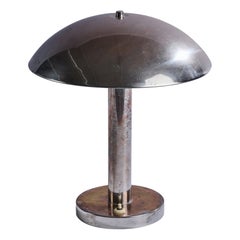 German Designer, Table Lamp, Chrome, Germany, 1920s