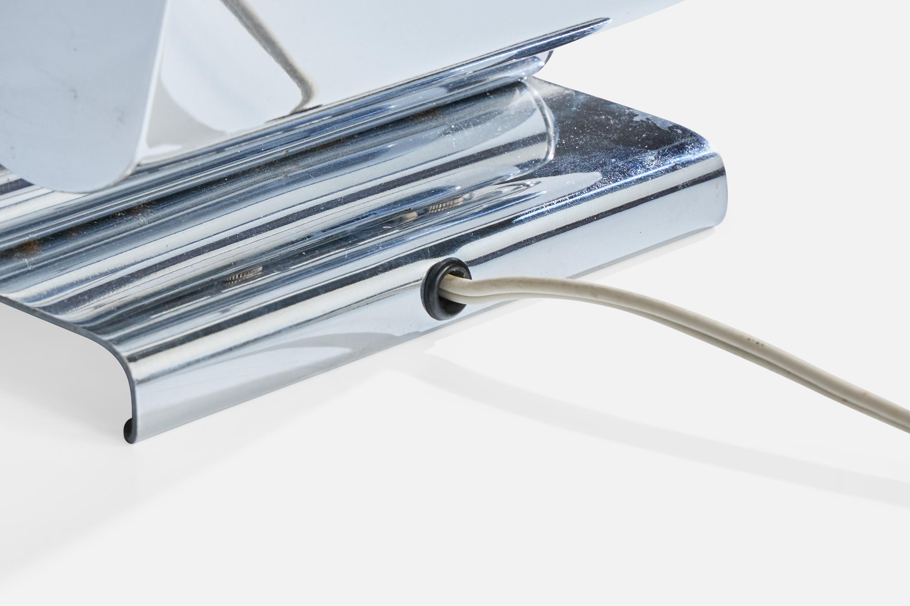 Designer allemand, lampe de table, chrome, verre, Allemagne, années 1920 en vente 3