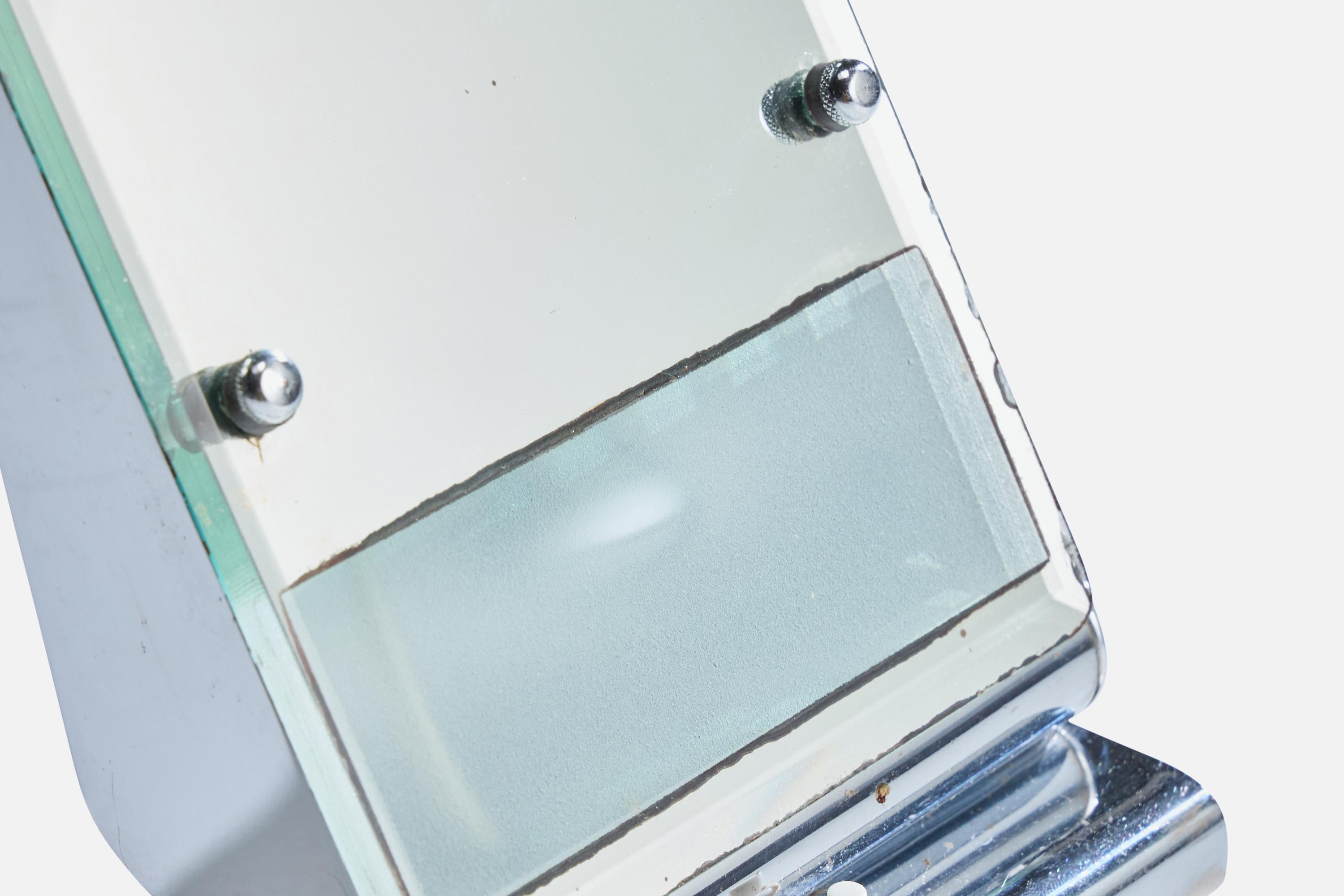 Designer allemand, lampe de table, chrome, verre, Allemagne, années 1920 en vente 1