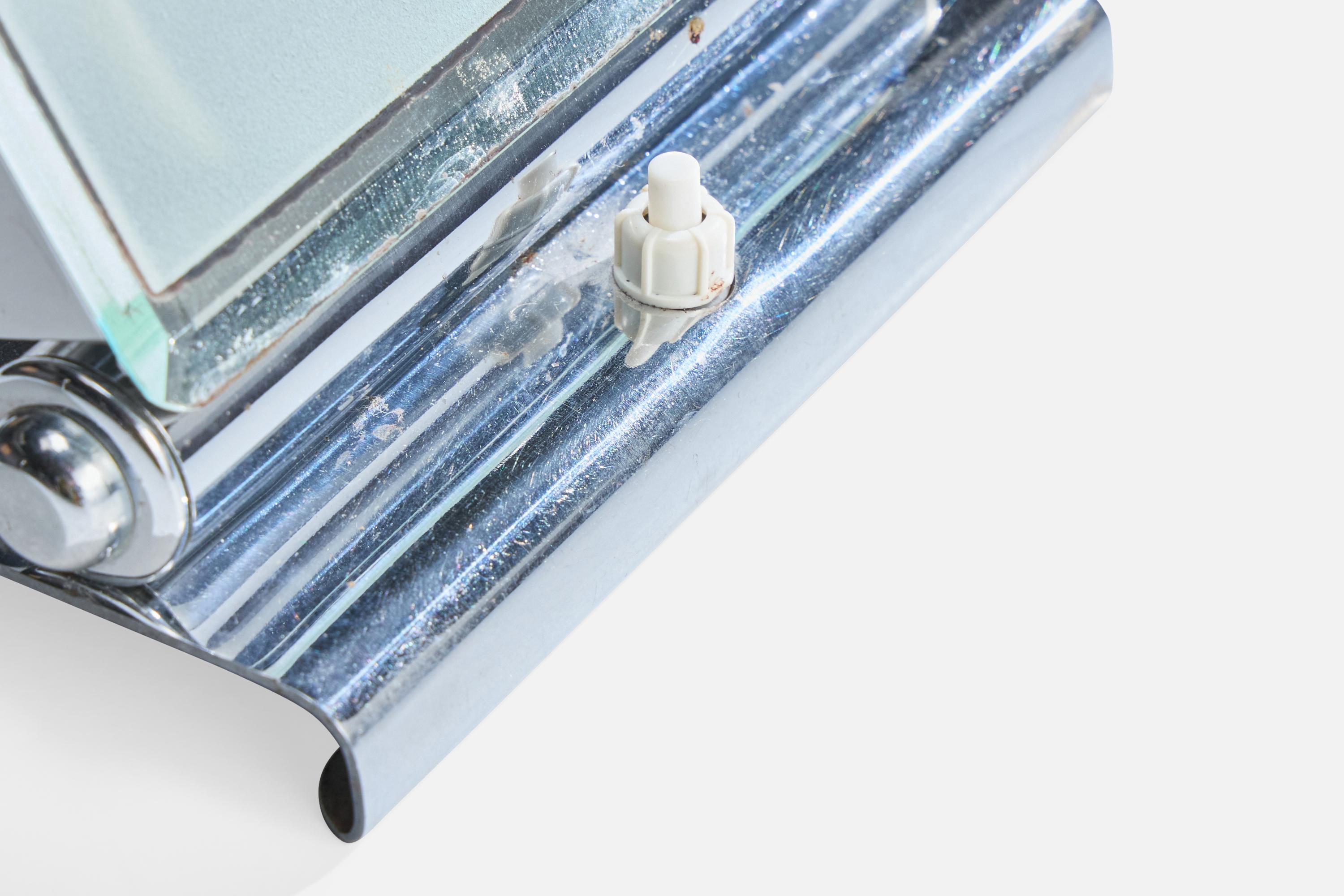 Designer allemand, lampe de table, chrome, verre, Allemagne, années 1920 en vente 2