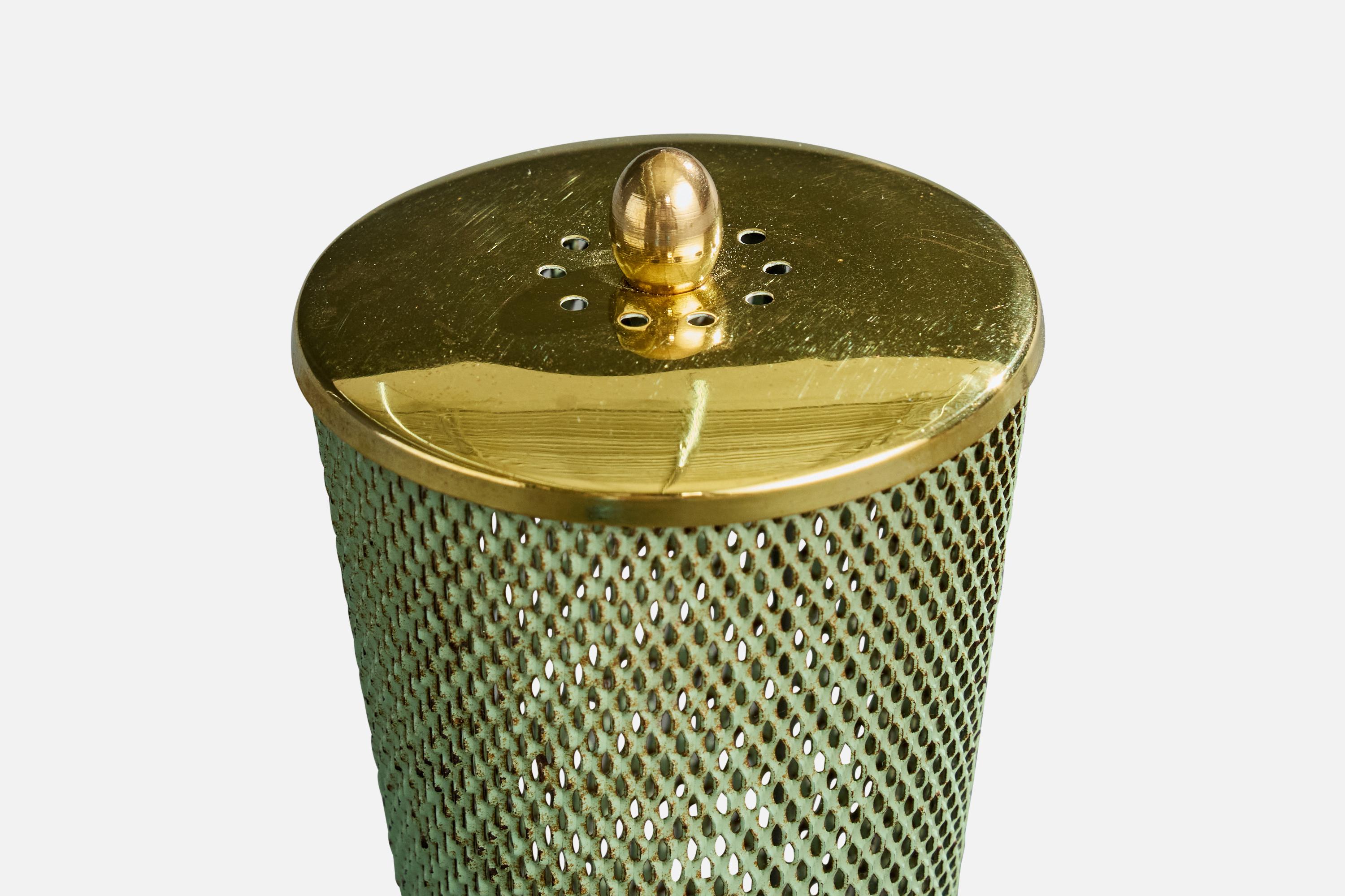 Designer allemand, lampes de table, laiton, métal, Allemagne, années 1950 État moyen - En vente à High Point, NC