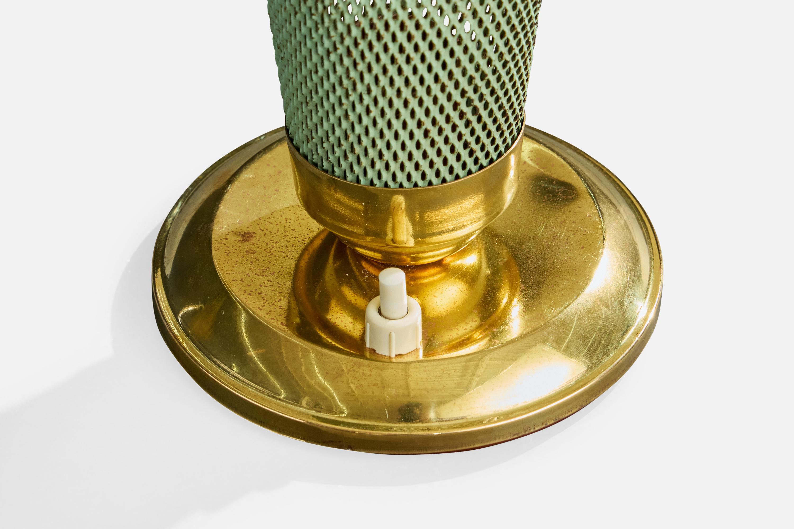 Métal Designer allemand, lampes de table, laiton, métal, Allemagne, années 1950 en vente