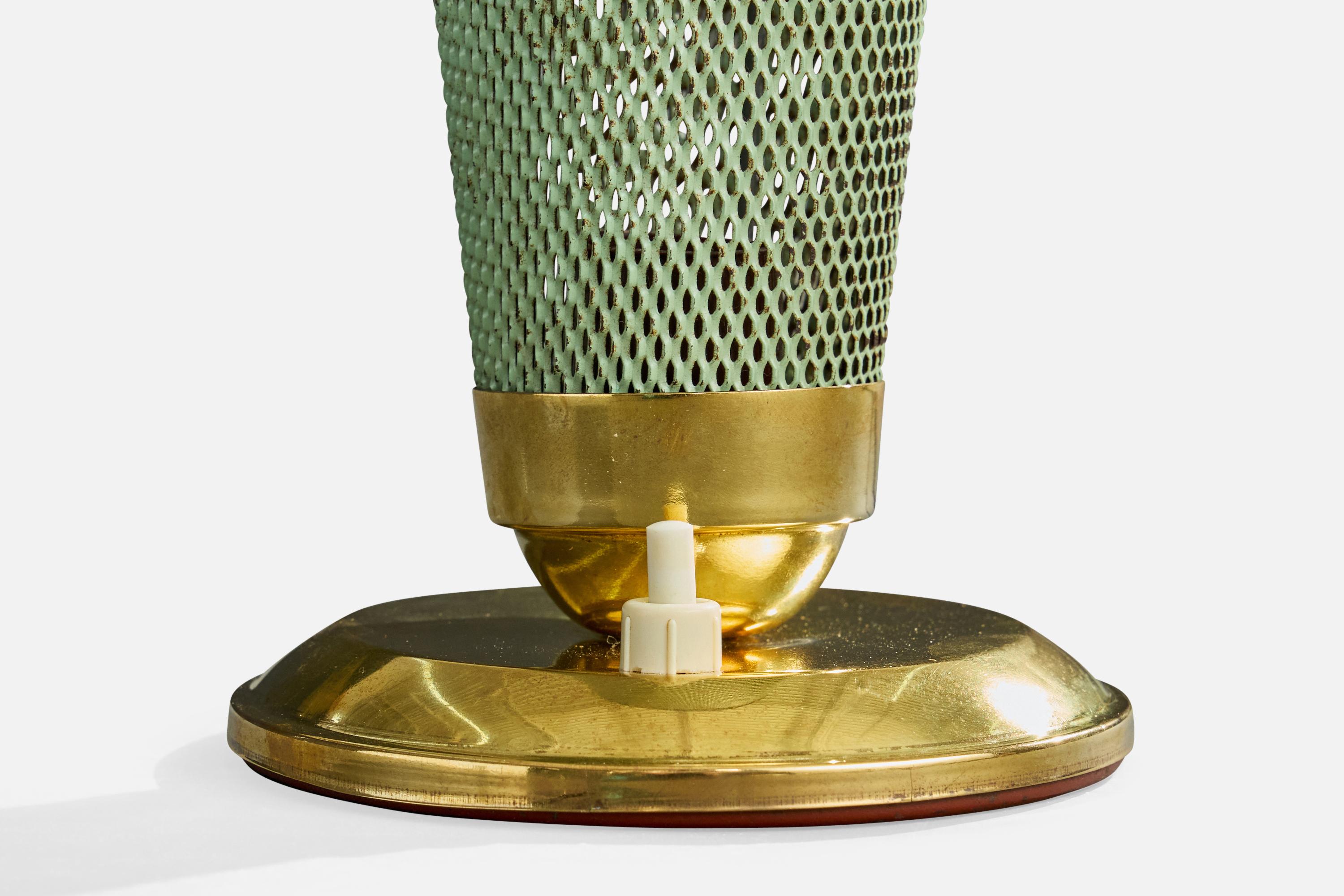 Designer allemand, lampes de table, laiton, métal, Allemagne, années 1950 en vente 1