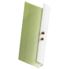 German Designer, Wall Light, Brass, Acrylic, Germany, 1960s