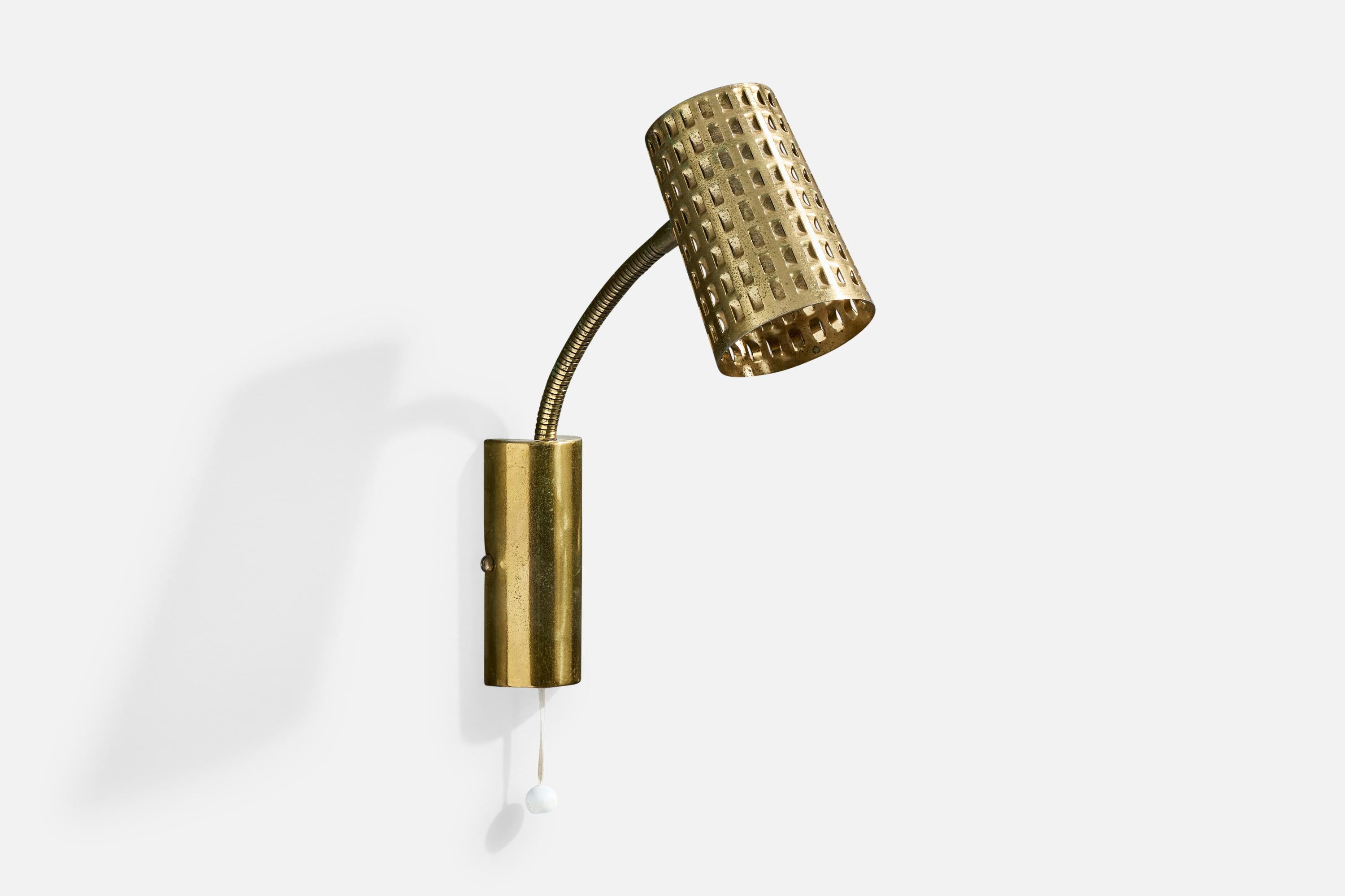 Diseñador alemán, Apliques, Latón, Alemania, Años 1950 en Bueno estado para la venta en High Point, NC