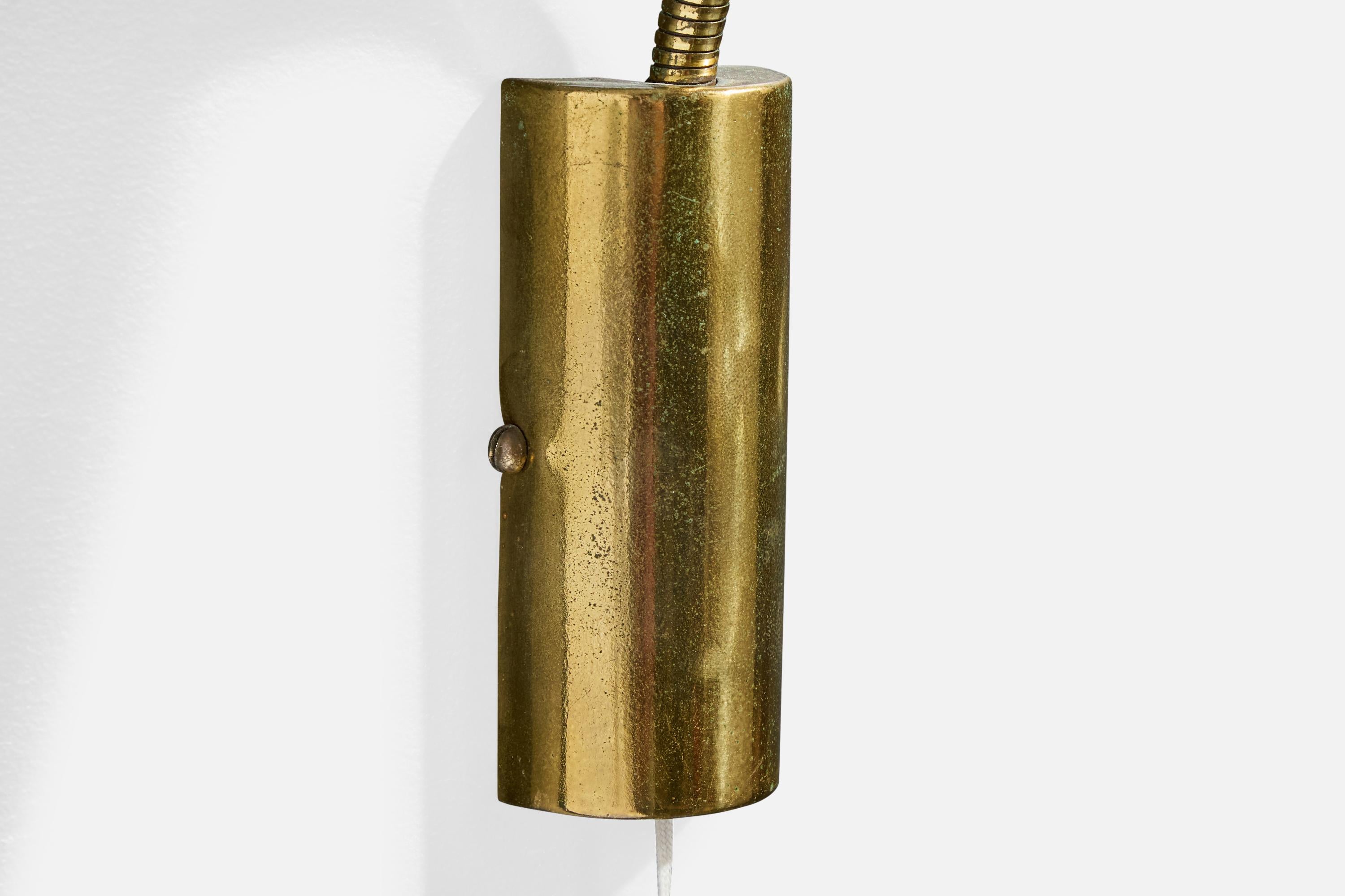 Diseñador alemán, Apliques, Latón, Alemania, Años 1950 en venta 1