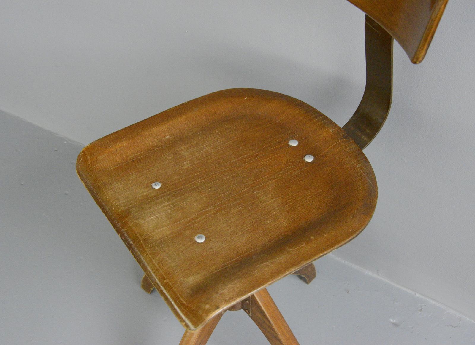 German Desk Chair by Ama Elastik, circa 1930s 1