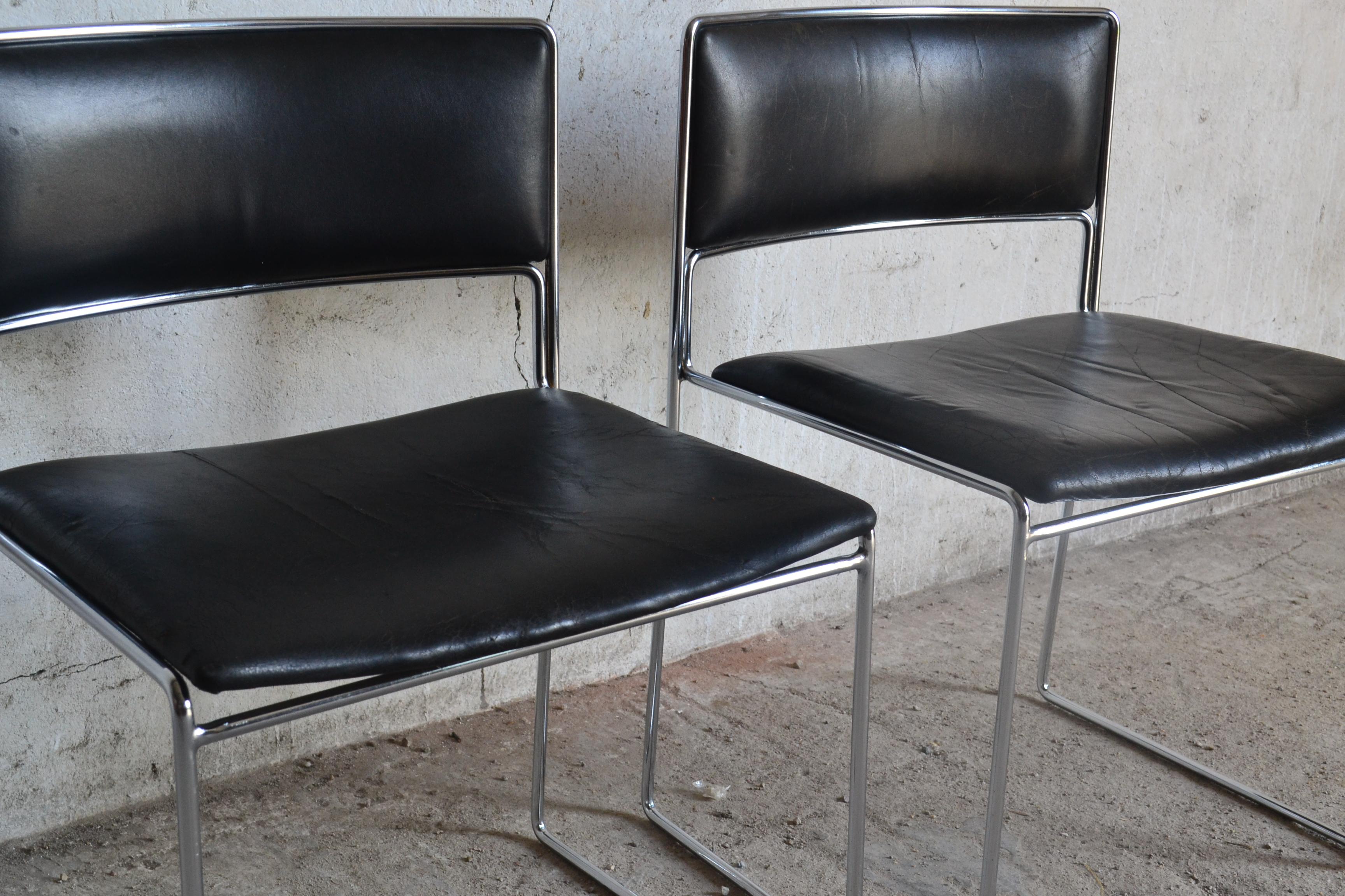 Mid-20th Century German Desk Chairs by Preben Fabricius & Jørgen Kastholm for Kill International For Sale
