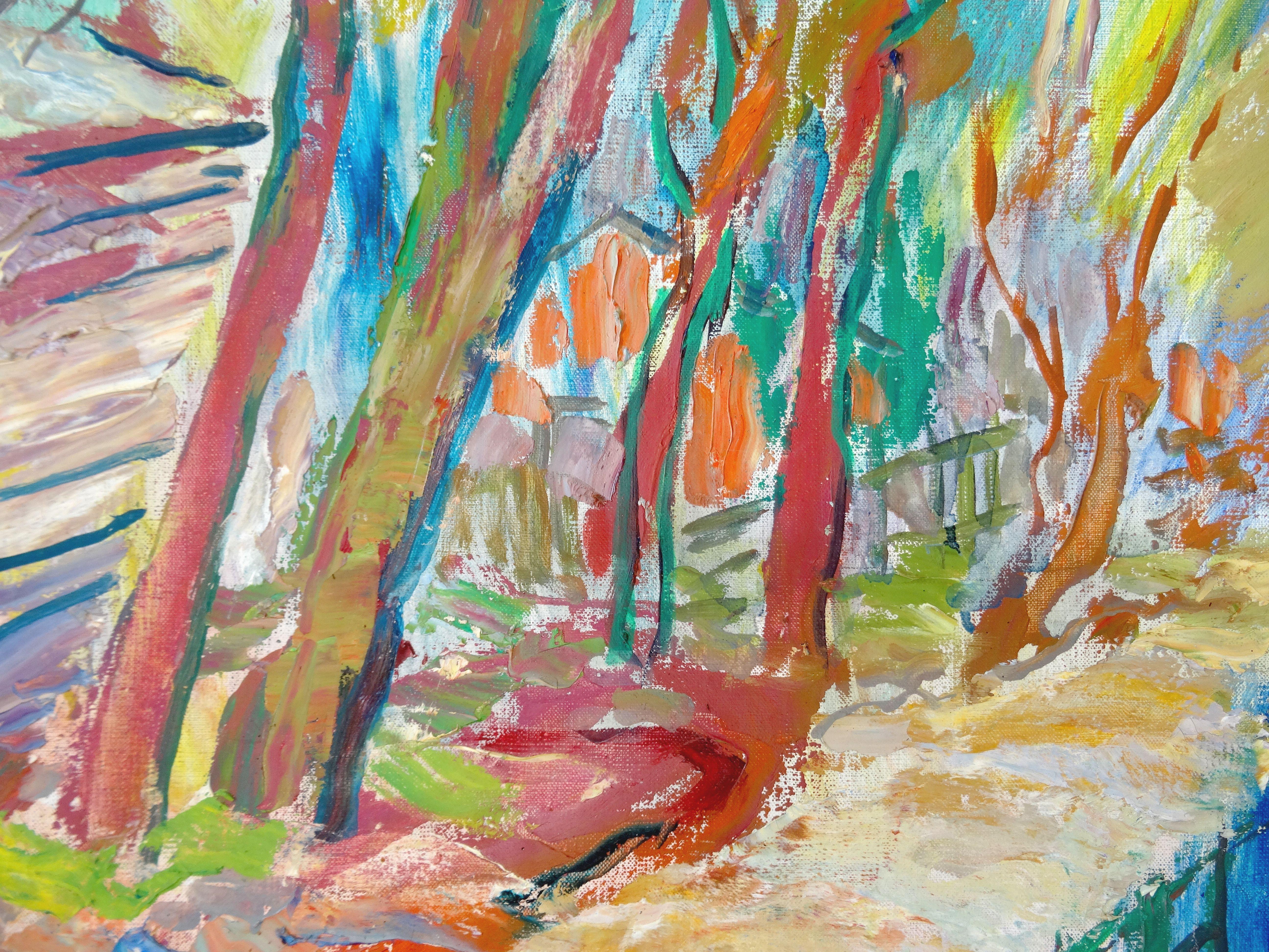 Gardens. 1970, oil on canvas, 92x100 cm 1