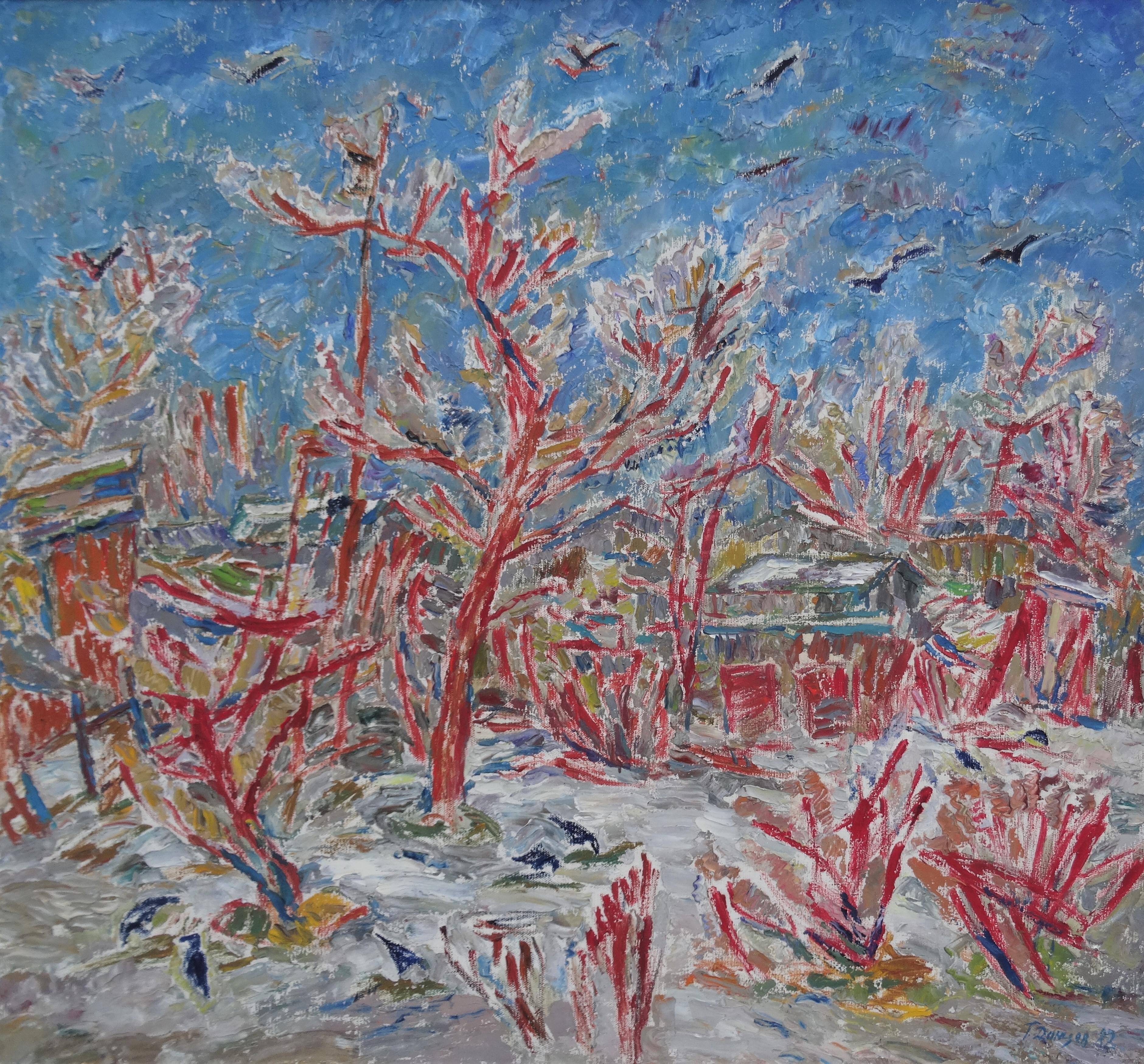 March snow. 1982. Oil on canvas, 92x100 cm
