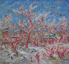 March snow. 1982. Oil on canvas, 92x100 cm