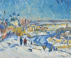 Ciudad de Mcensk. Por Herman Doncov. Óleo sobre lienzo, 81x100 cm