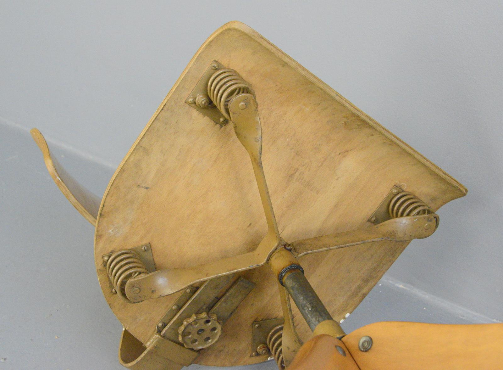 German Draftsman's Chair by Polstergleich, circa 1930s 3